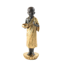 Estatueta De Resina Lotus Monk