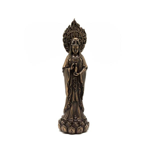 Estatueta Guanyin On Lotus 