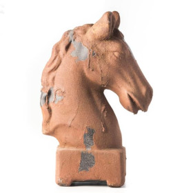 Estatueta Cabeça Cavalo Aragano 