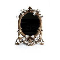 Espelho De Porcelana Josephine Mesa C/ Flores 